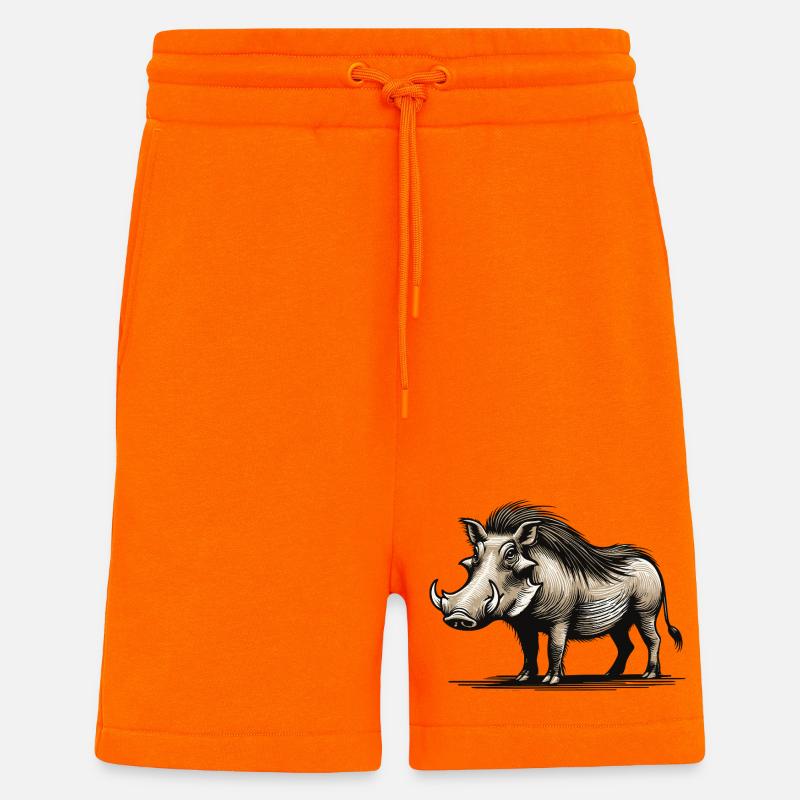 Warzenschwein - Shorts - made by SPREAD - SUNSET ORANGE