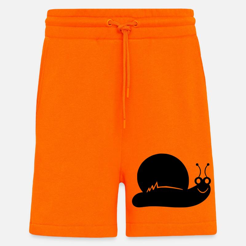 Gastéropode - Short bio décontracté fabriqué en UE - SUNSET ORANGE