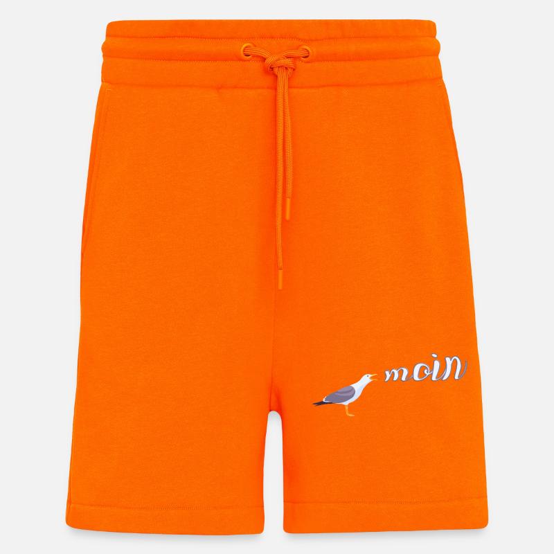 Norddeutsch Möwe Moin Design - Shorts - made by SPREAD - SUNSET ORANGE