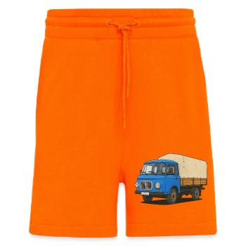 Plateau Est - Short bio décontracté fabriqué en UE - SUNSET ORANGE - Devant