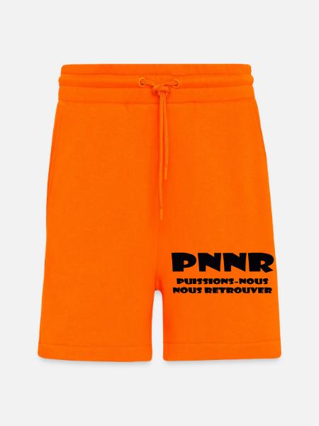Design Graphique Abstrait - Short bio décontracté fabriqué en UE - SUNSET ORANGE