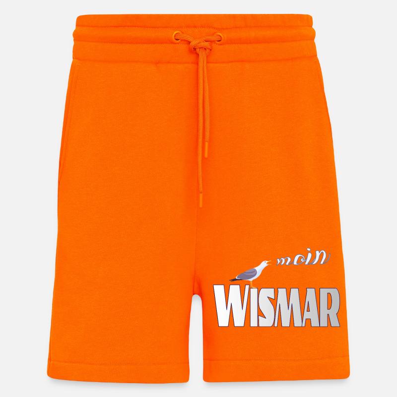 Wismar Möwe & Moin Ostsee - Shorts - made by SPREAD - SUNSET ORANGE