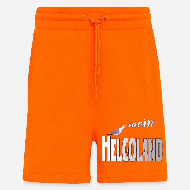 Helgoland Möwe & Moin Design - Shorts - made by SPREAD - SUNSET ORANGE