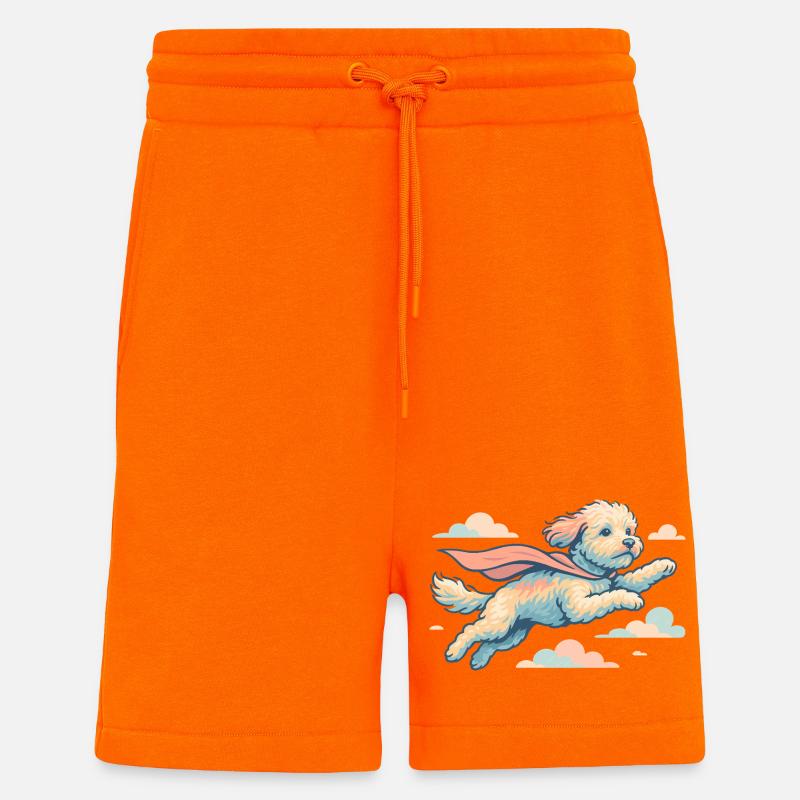 Super Hund Havapoo Cape Umhang Geschenk - Shorts - made by SPREAD - SUNSET ORANGE