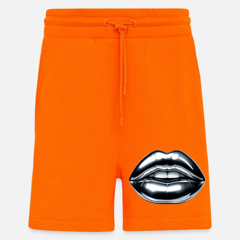 Baiser chromé - Short bio décontracté fabriqué en UE - SUNSET ORANGE