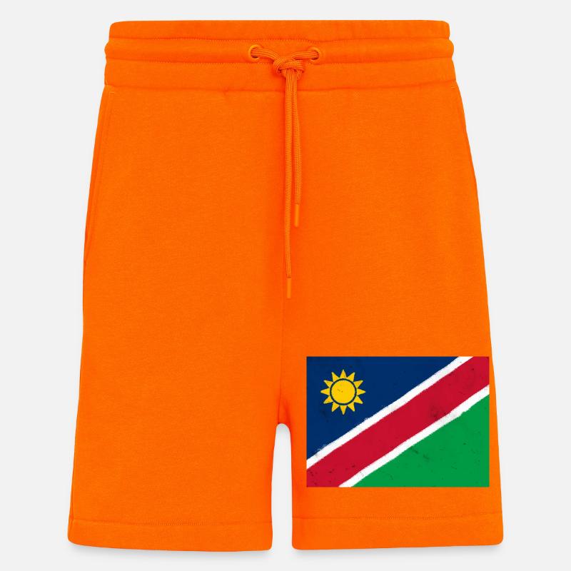 Flagge von Namibia - Shorts - made by SPREAD - SUNSET ORANGE