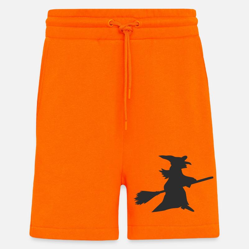 Hexe Silhouette Halloween - Shorts - made by SPREAD - SUNSET ORANGE