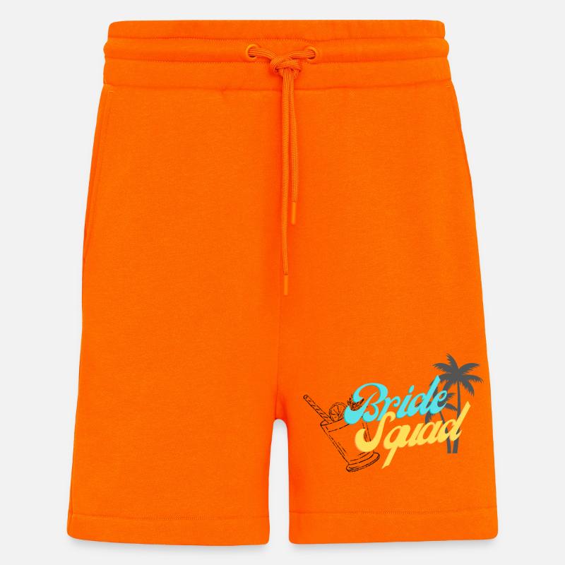 Bride Squad Tropical Sunset Design - Shorts - made by SPREAD - SUNSET ORANGE