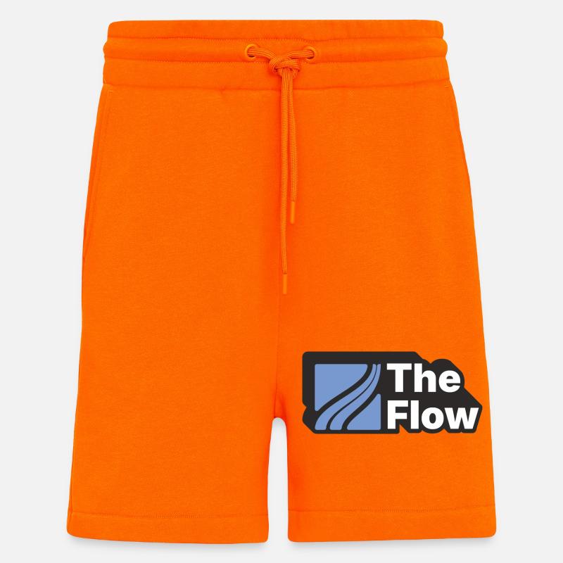 La conception du modèle d’écoulement - Short bio décontracté fabriqué en UE - SUNSET ORANGE