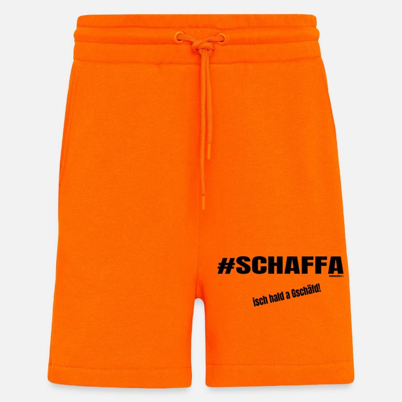 Work remains work - Shorts - made by SPREAD - SUNSET ORANGE