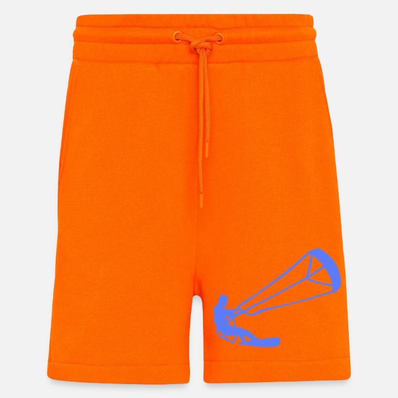 Kitesurfer Silhouette Kiteboarding Adrenalin Sport - Shorts - made by SPREAD - SUNSET ORANGE