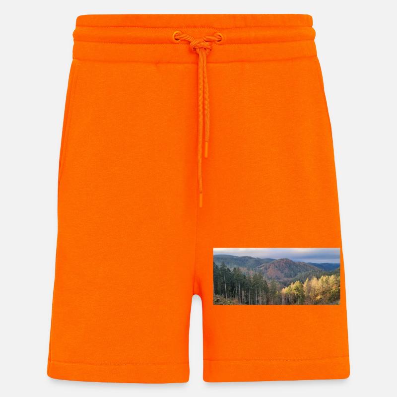 Herbstliche Waldlandschaft mit Sonnenlicht - Shorts - made by SPREAD - SUNSET ORANGE