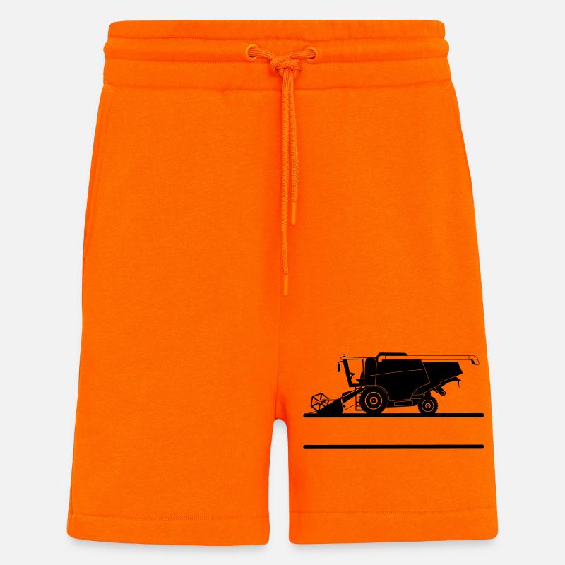 Combine Combine with Custom Text Space - Shorts - made by SPREAD - SUNSET ORANGE