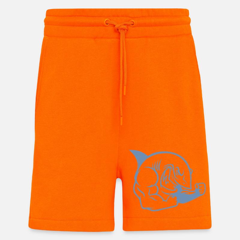 Shark Stark Workout Silhouette - Short bio décontracté fabriqué en UE - SUNSET ORANGE