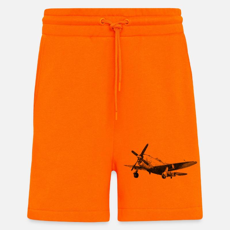 P-47 Thunderbolt - Short bio décontracté fabriqué en UE - SUNSET ORANGE