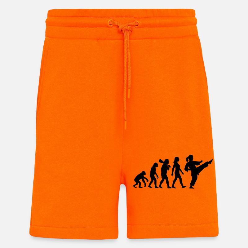 Karate Evolution - Shorts - made by SPREAD - SUNSET ORANGE