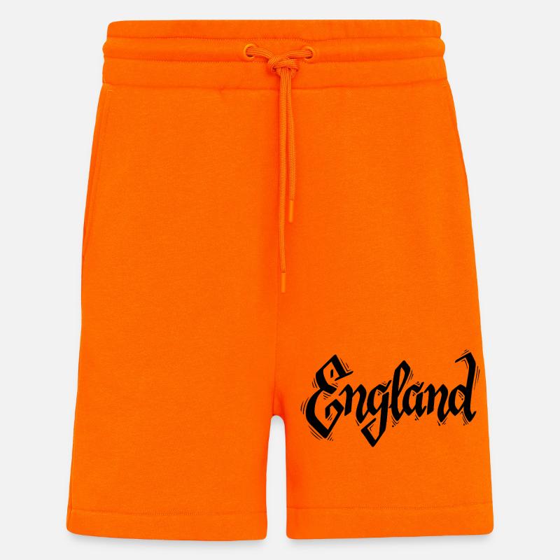 Angleterre - Short bio décontracté fabriqué en UE - SUNSET ORANGE