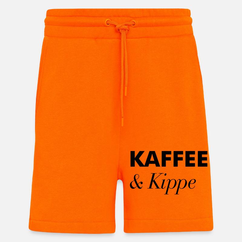 Kaffee Kippe Guten Morgen - Shorts - made by SPREAD - SUNSET ORANGE
