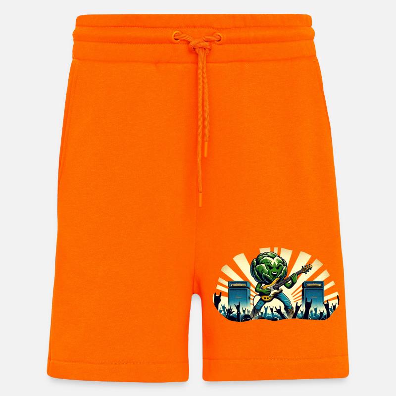 Salat voller Rock'n'Roll - Shorts - made by SPREAD - SUNSET ORANGE