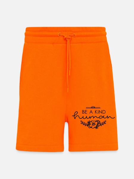 Sleek Natural Pattern in Pastel Shades - Shorts - made by SPREAD - SUNSET ORANGE