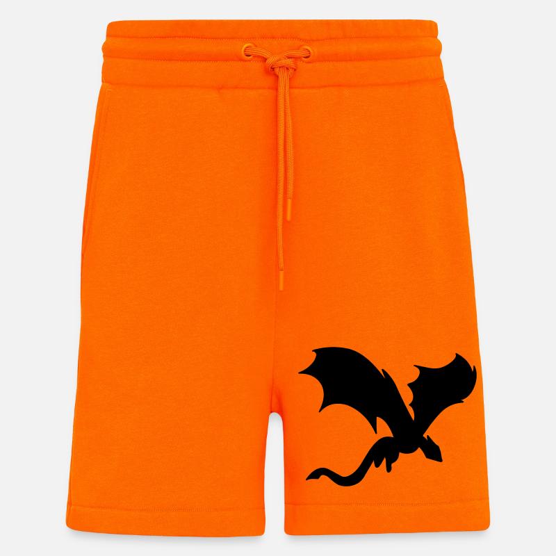 Schatten des mythischen Drachen - Shorts - made by SPREAD - SUNSET ORANGE