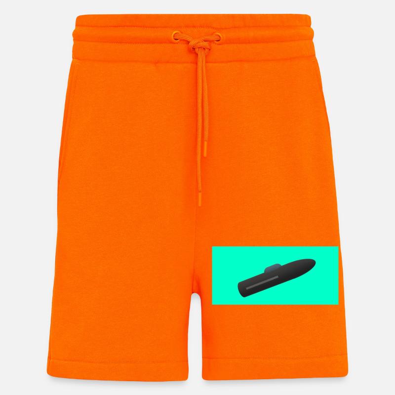 Minimalistische U-Boot-Silhouette - Shorts - made by SPREAD - SUNSET ORANGE