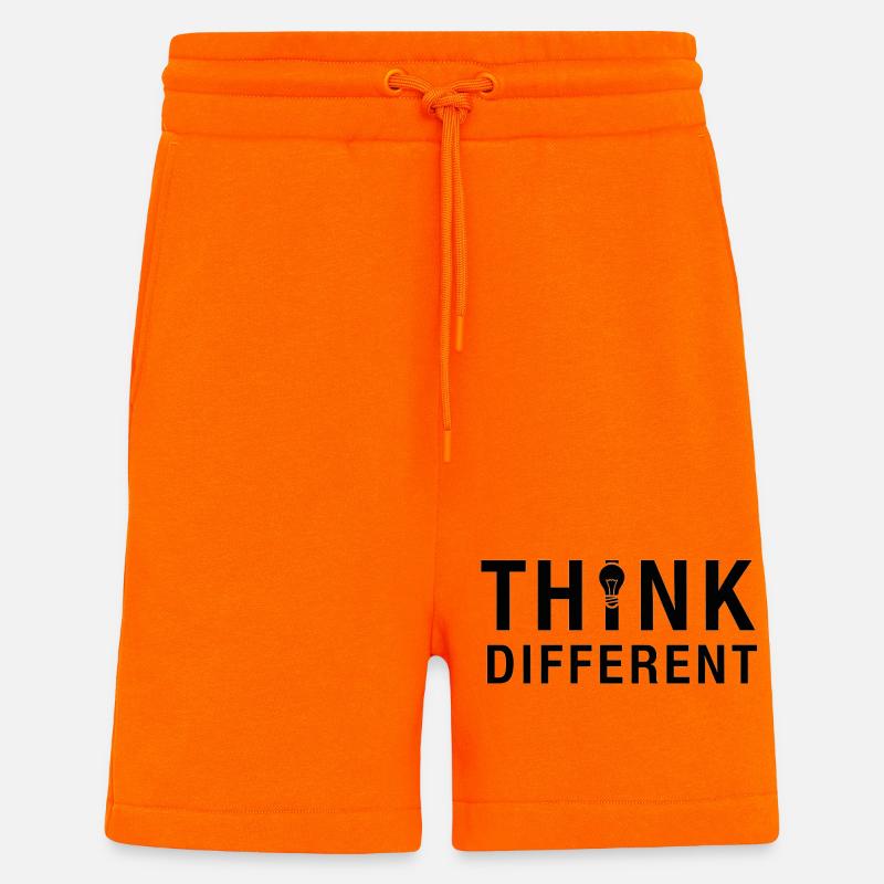 Conception créative de l’ampoule - Short bio décontracté fabriqué en UE - SUNSET ORANGE