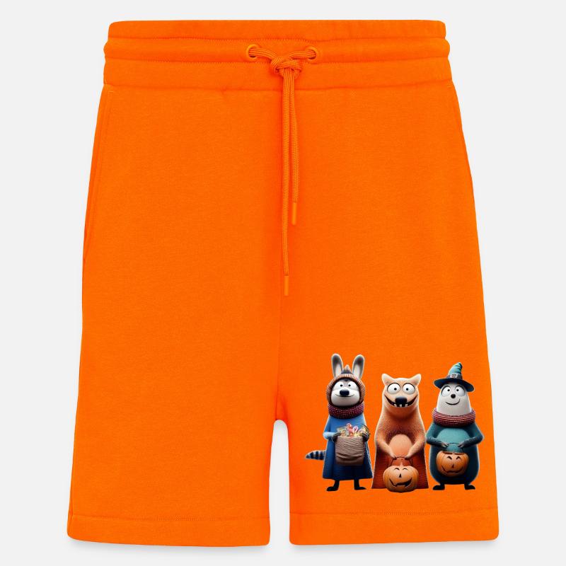 Halloween Squad – Süßes oder Saures Wooligans - Shorts - made by SPREAD - SUNSET ORANGE