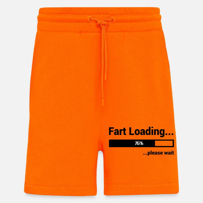 Lebendiges geometrisches abstraktes Muster - Shorts - made by SPREAD - SUNSET ORANGE