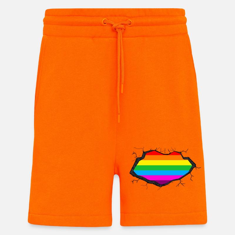 Regenbogen in Mir - Shorts - made by SPREAD - SUNSET ORANGE