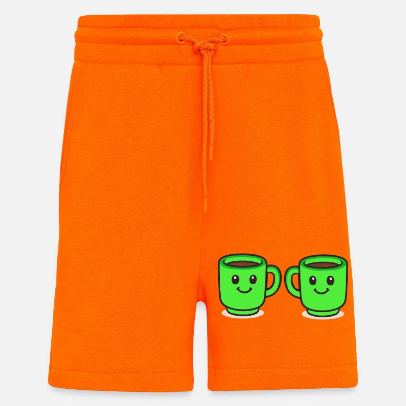 kaffeetasse-kaffee-2 - Shorts - made by SPREAD - SUNSET ORANGE