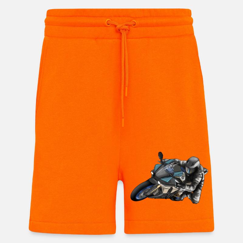 Adrenalin Motorrad Racing Design - Shorts - made by SPREAD - SUNSET ORANGE