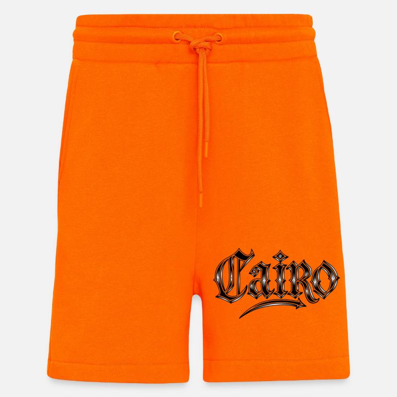 Kairo Gothic Schriftzug - Shorts - made by SPREAD - SUNSET ORANGE