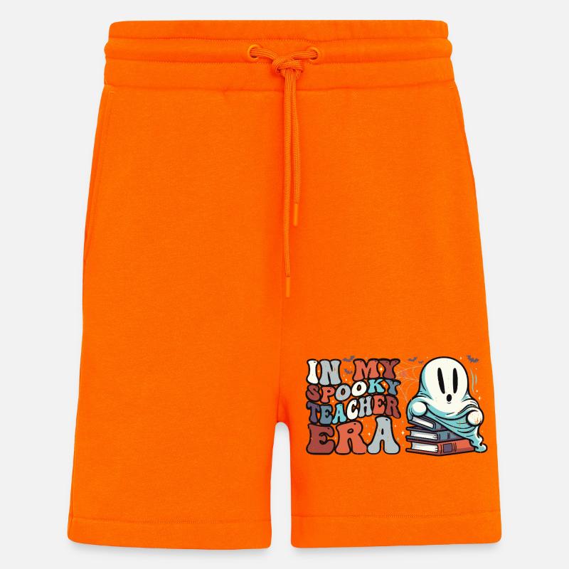 Gruseliger Lehrergeist mit Büchern - Shorts - made by SPREAD - SUNSET ORANGE