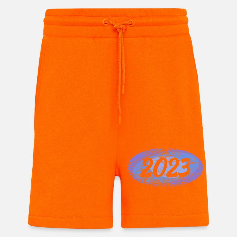 2023 2023 - Short bio décontracté fabriqué en UE - SUNSET ORANGE