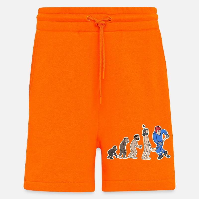 Evolution Eishockeyspieler  - Shorts - made by SPREAD - SUNSET ORANGE