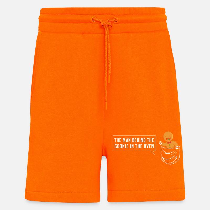 Werdender Papa werdende Väter - Shorts - made by SPREAD - SUNSET ORANGE