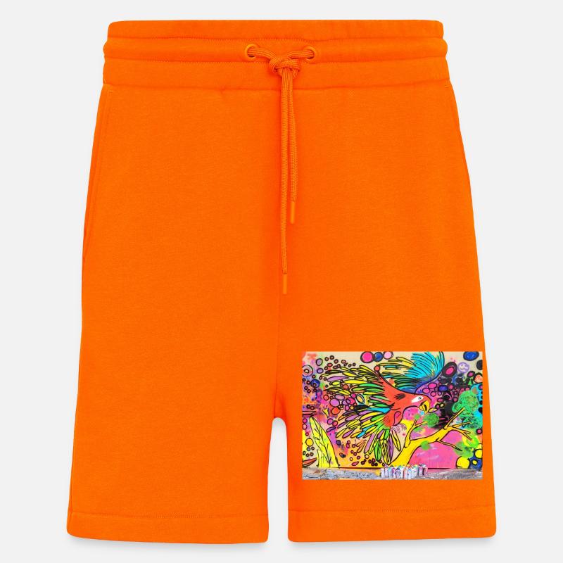 Bunter Papagei - Shorts - made by SPREAD - SUNSET ORANGE