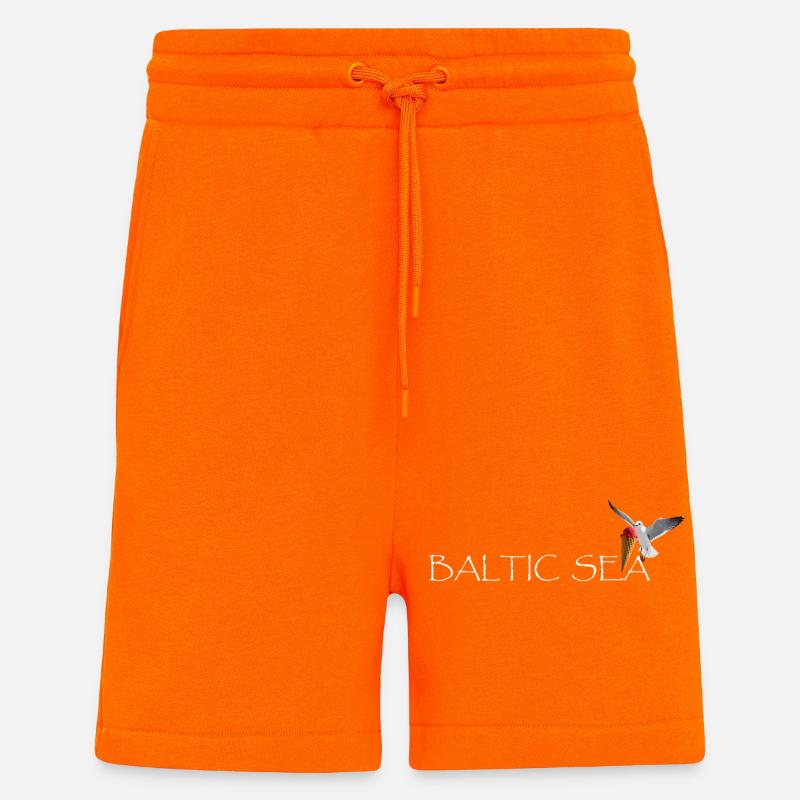 Ostsee Möwe die Eis klaut - Shorts - made by SPREAD - SUNSET ORANGE