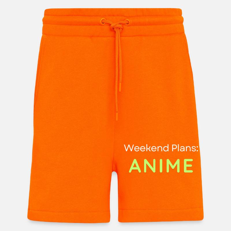 Anime Wochenendpläne Grafikdesign - Shorts - made by SPREAD - SUNSET ORANGE