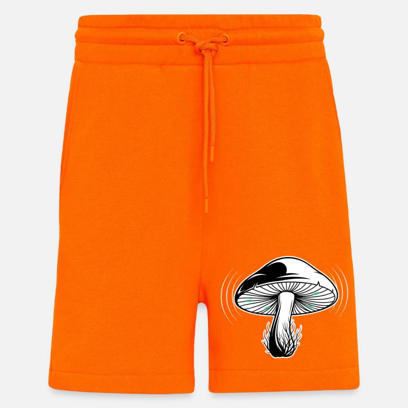 Mystische Waldpilz-Illustration - Shorts - made by SPREAD - SUNSET ORANGE