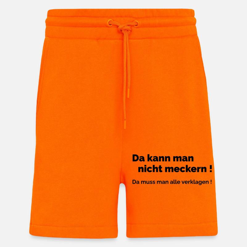 Ne vous plaignez pas - Short bio décontracté fabriqué en UE - SUNSET ORANGE