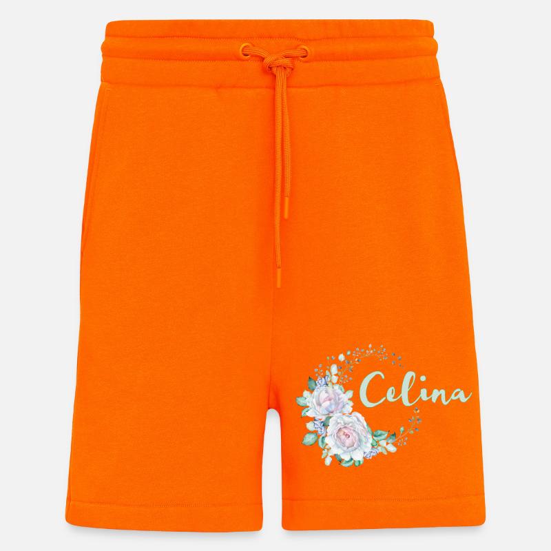 For Celina - Shorts - made by SPREAD - SUNSET ORANGE