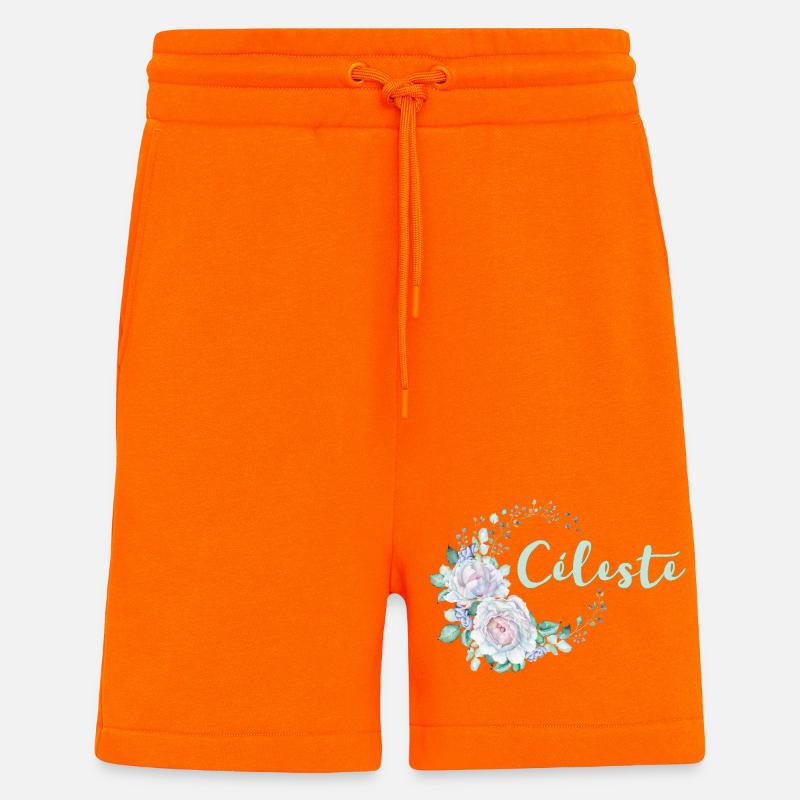 Pour Celeste - Short bio décontracté fabriqué en UE - SUNSET ORANGE
