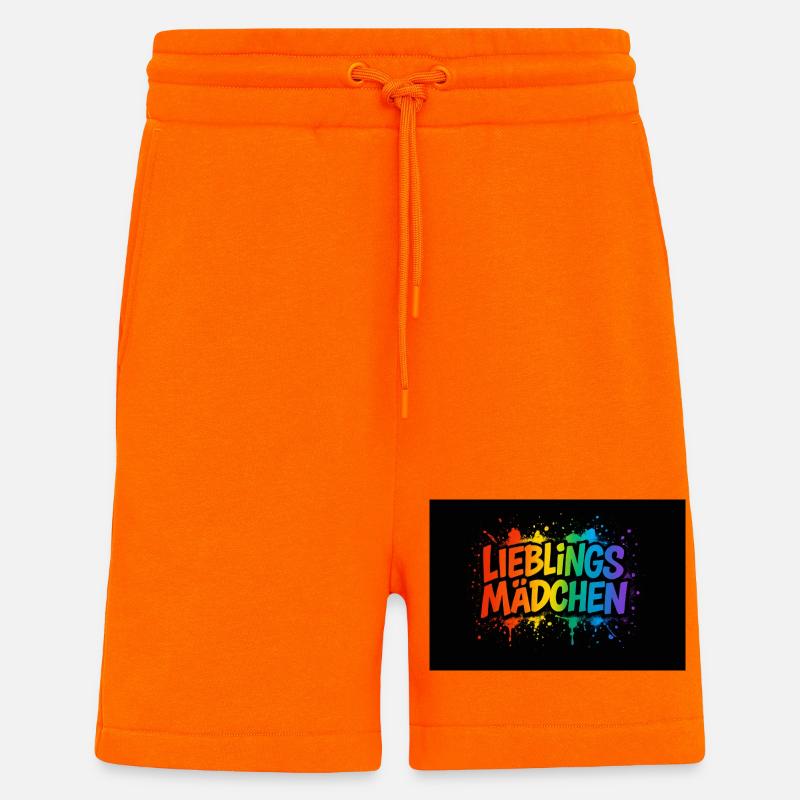 Lieblingsmädchen – Buntes Graffiti mit Farbspritze - Shorts - made by SPREAD - SUNSET ORANGE