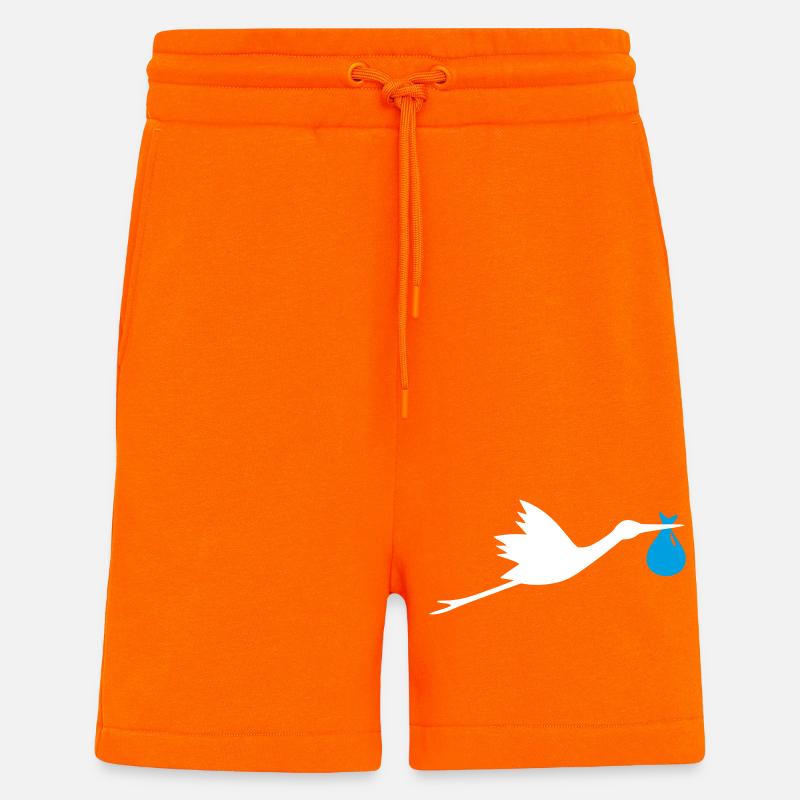Storch Klapperstorch Junge - Shorts - made by SPREAD - SUNSET ORANGE