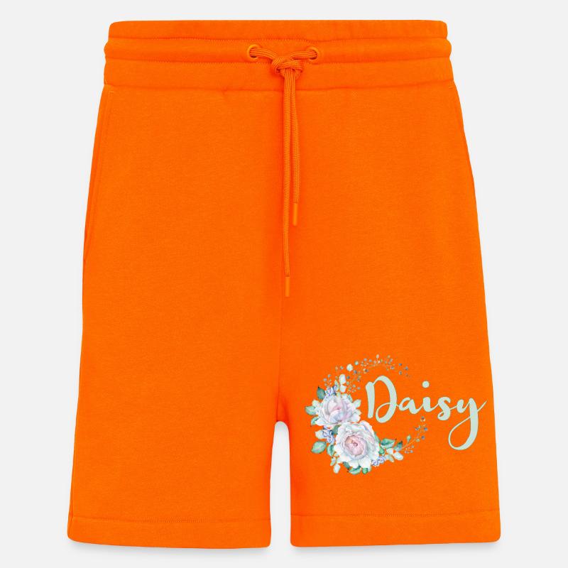 Pour Daisy - Short bio décontracté fabriqué en UE - SUNSET ORANGE