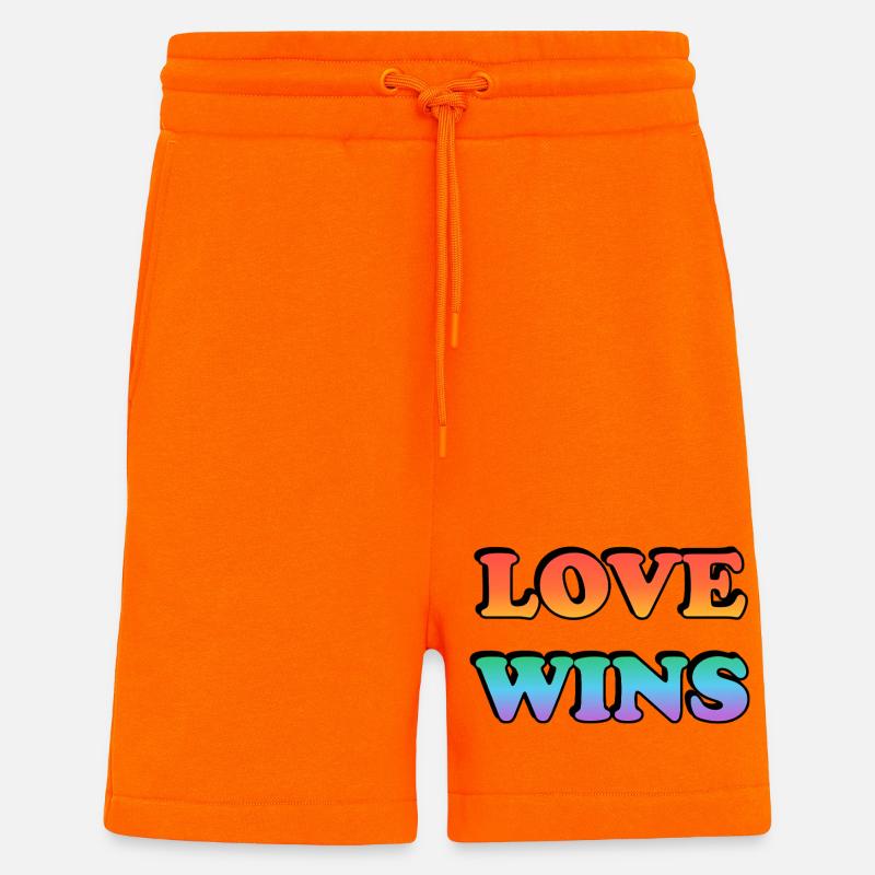 Liebe gewinnt Stolz Gradient - Shorts - made by SPREAD - SUNSET ORANGE