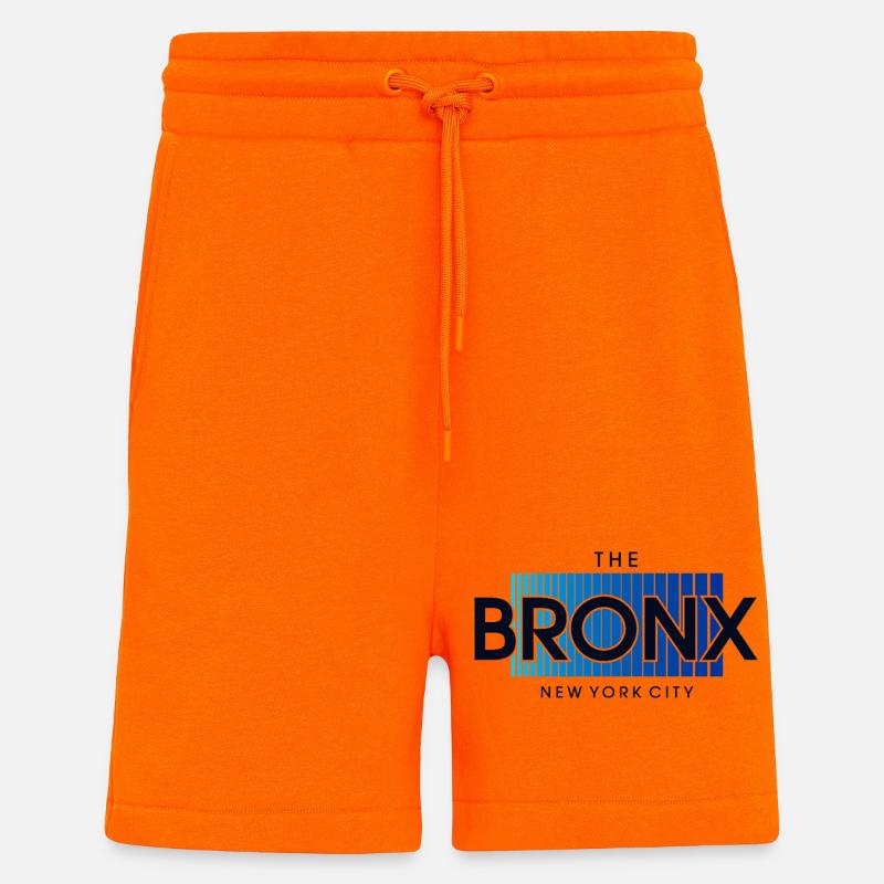 Bronx Skyline Blue Gradient - Shorts - made by SPREAD - SUNSET ORANGE