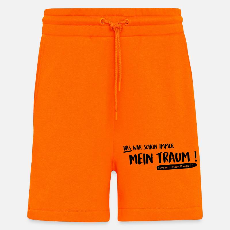 C’était mon rêve - Short bio décontracté fabriqué en UE - SUNSET ORANGE